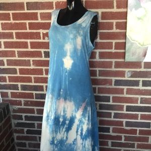 J Jill size L, tie dye dress, cotton